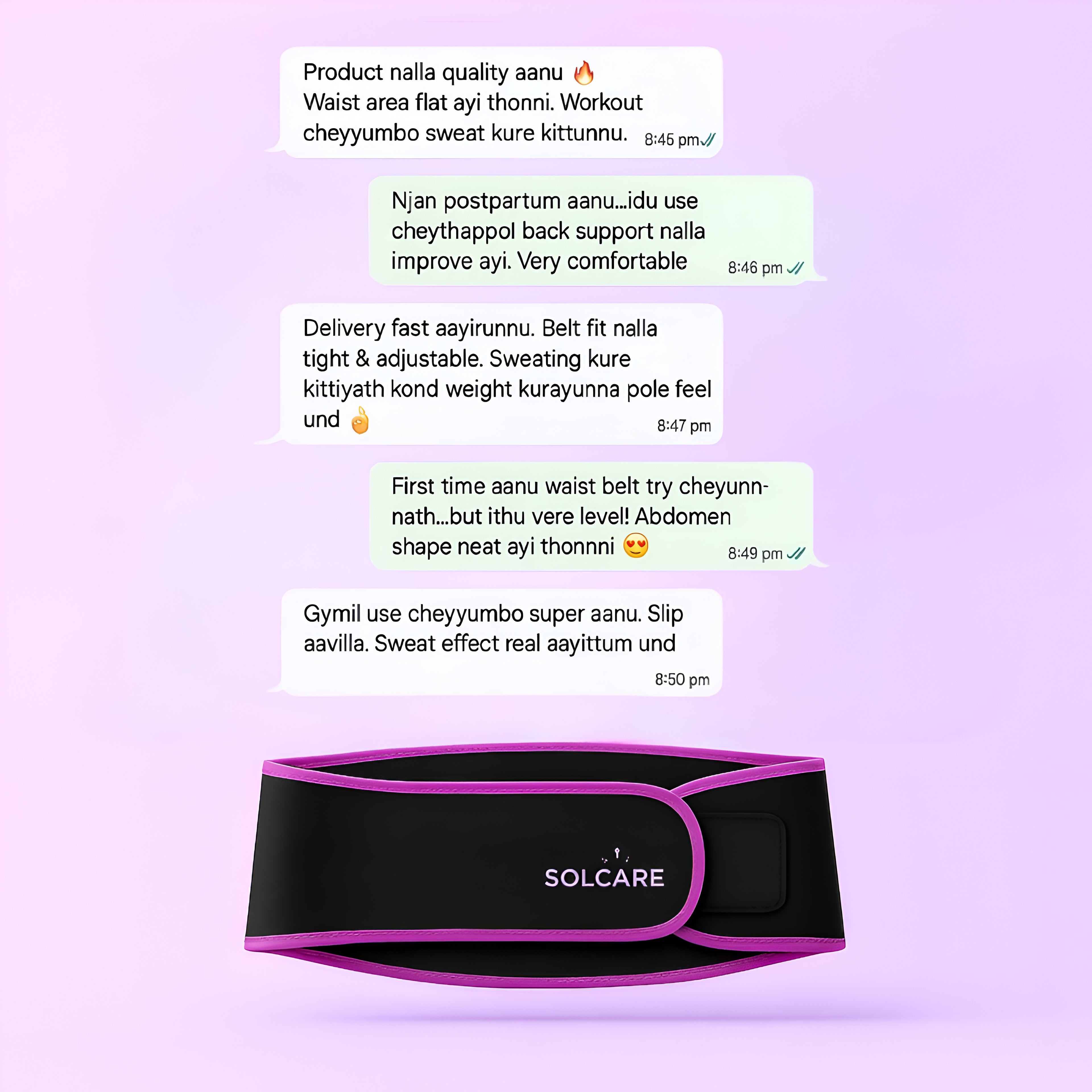 SOLCARE™ Sweat & Shape Belt